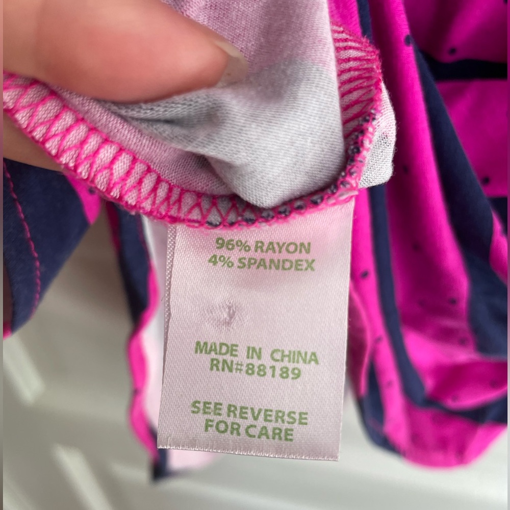 Lilly Pulitzer Beckett Dress Mambo Pink Navy Women's Size Small - Picture 6 of 7